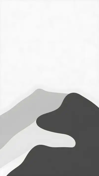 Ash Gray Minimalist Mountain Wallpaper 4K – Soft Neutral Tones