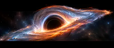 Black Hole 4K Wallpaper – Cosmic Accretion Disk Space Art