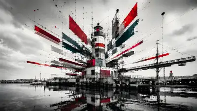 Deconstructed Lighthouse Wallpaper - Abstract Harbor 4K