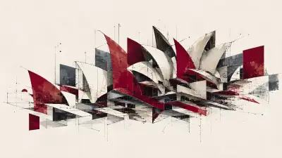 Deconstructed Opera House Wallpaper - Sails Architecture 4K