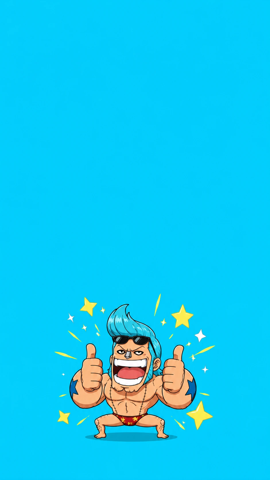 Franky One Piece Chibi Fan Art 4K