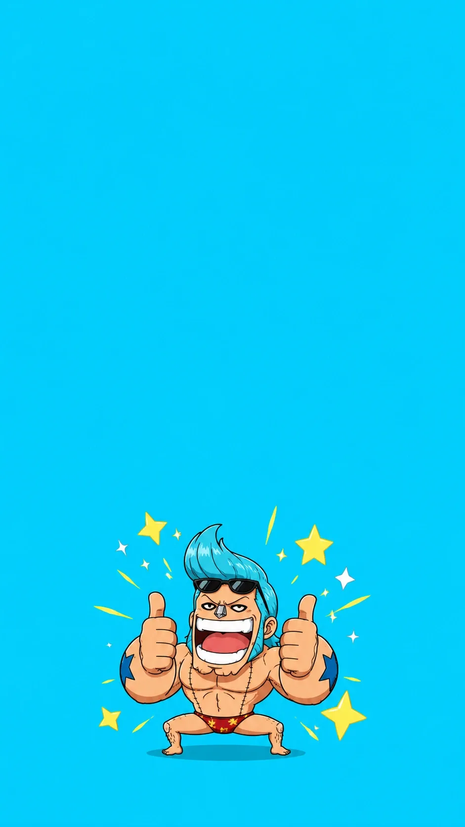 Franky One Piece Chibi Fan Art 4K