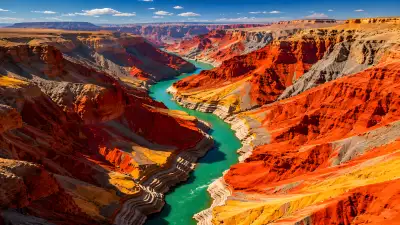 Grand Canyon 4K Wallpaper – Turquoise River Through Red Rock Canyon