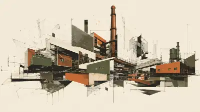 Industrial Deconstructed Factory Architecture 4K Wallpaper