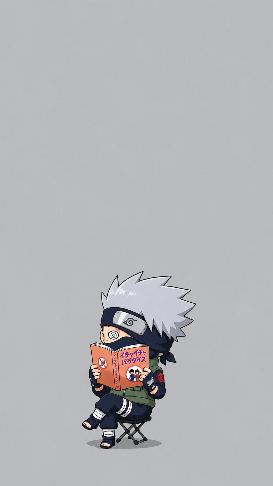 Kakashi Naruto Chibi Fan Art 4K