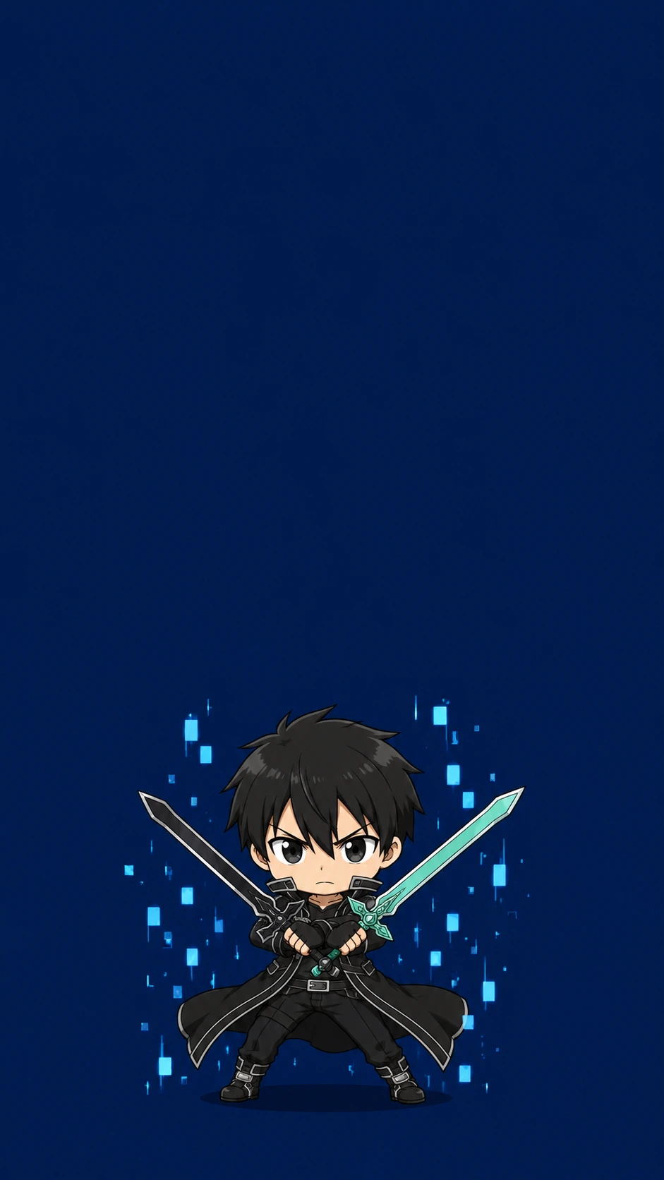 Kirito Dual Sword Anime Fan Art Wallpaper HD