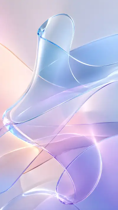 Pastel Prism Glass Swirl Wallpaper 4K for iPhone