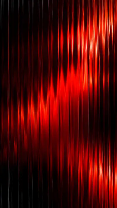 Red & Black AMOLED Fluted Glass Wallpaper 4K – Dark Abstract Phone Wallpaper