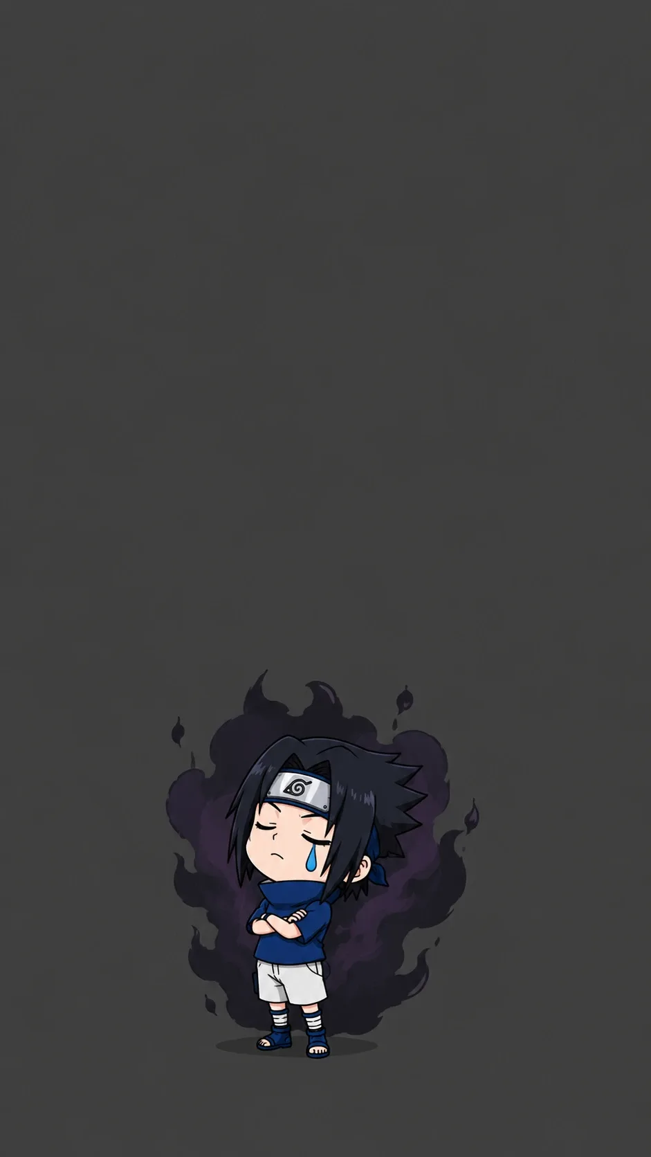 Sasuke Naruto Chibi Fan Art 4K