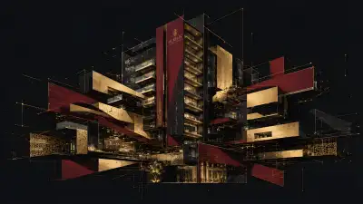 Shattered Luxury Hotel Wallpaper - Gold Architecture 4K