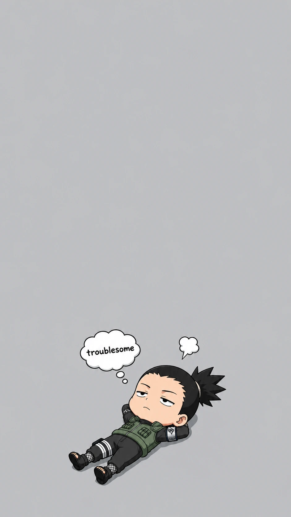 Shikamaru Naruto Chibi Fan Art 4K